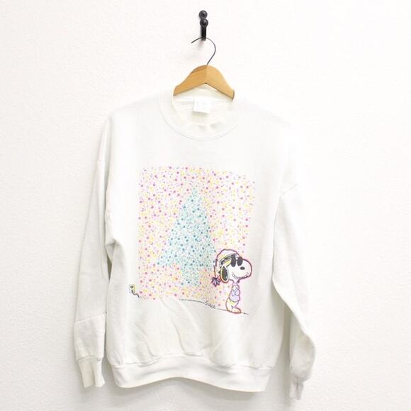 Vintage Snoopy Christmas Tree Sweatshirt XL - Picture 1 of 9